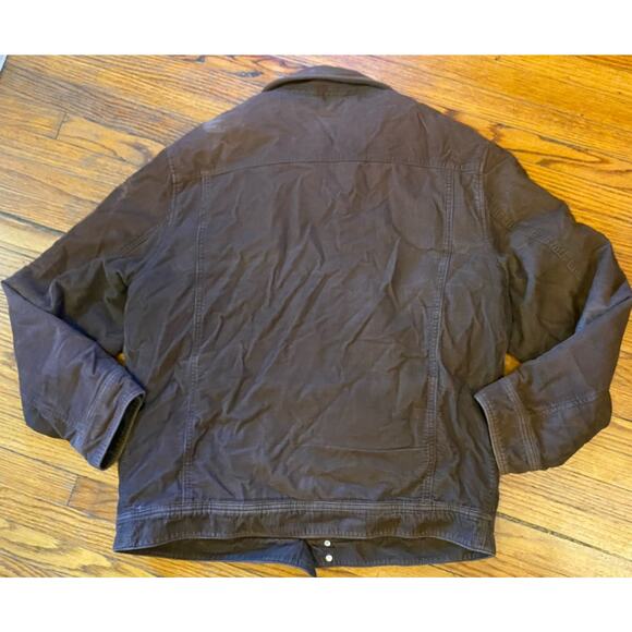 Vintage Y2K Gap Jacket Corduroy Quilted Contrast Collar Full Zip Brown Mens XL - Picture 3 of 10